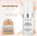 TLM Color Changing Foundation Makeup Base Face Liquid Cover Up Flawless Concealer