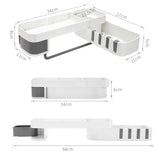 Nail-Free Shower Shelf Space Saver