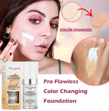 TLM Color Changing Foundation Makeup Base Face Liquid Cover Up Flawless Concealer