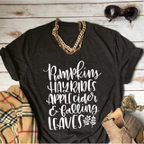 Pumpkins Hayrides Apple Cider Falling Leaves Hipster