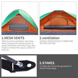 Waterproof 2 People Double Door Camping Hiking Dome Tent and Carry Bag