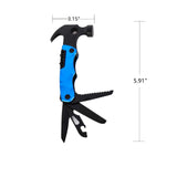 Multi-Tool 12 in1 Multi-Functional Mini Hammer Camping Gear Survival Tool