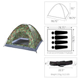 Outdoor Camouflage Single Layer Waterproof 3-4 Person Camping Tent