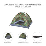 Outdoor Camouflage Single Layer Waterproof 3-4 Person Camping Tent