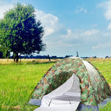 Outdoor Camouflage Single Layer Waterproof 3-4 Person Camping Tent